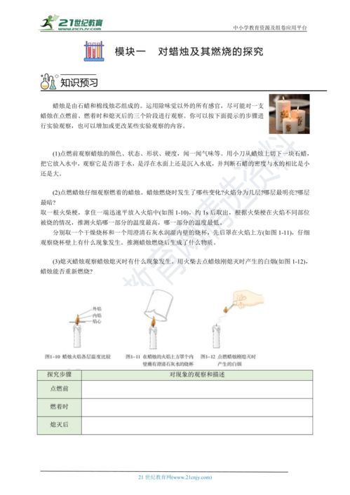 化学实验 探索自然科学研究的基石——九年级化学暑假自学专题二解析
